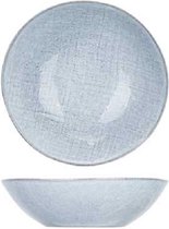 Cosy en Trendy Sajet Grey - Schaaltje - Grijs - D16xh4,5cm - Keramiek - (set van 6) en Yourkitchen E-kookboek