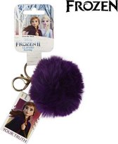 Keyring Cute Cuddly Toy Anna Frozen Purple Null