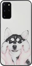 - ADEL Siliconen Back Cover Softcase Hoesje Geschikt voor Samsung Galaxy S20 FE - Husky Hond