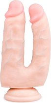 Realistische Dubbele Dildo Met Zuignap - 15 cm