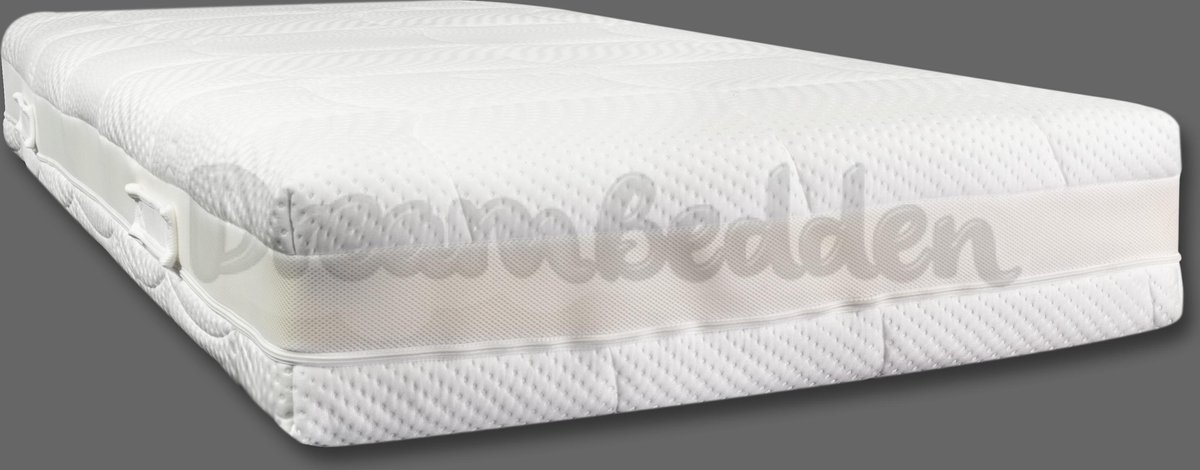 Orthopedisch Matras 90x200 Traagschuim Nasa Pocketvering tencel 500 veren m2 7-zones ca.24 cm — afbeelding 2