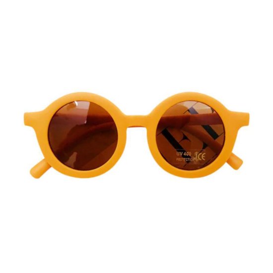 Kinder Zonnebril | Mat Okergeel | Vintage | UV400 | Fashion Favorite