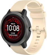 Shop4 - Garmin Forerunner 645 Bandje - Garmin Forerunner 645 Music Bandje - Siliconen Zand Geel