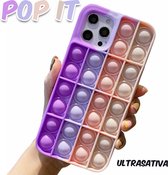 Ultrasativa® Apple iPhone X Pop It Case - Purple Dream