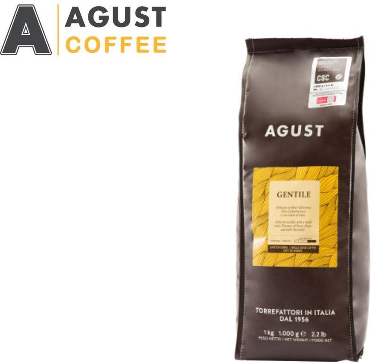Caffè Agust Gentile 100% Arabica CSC 3 x 250gr