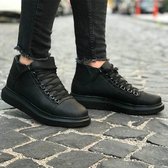 Chekich Heren Sneaker - helemaal zwart - hoge sneakers - schoenen - comfortabele - CH258 - maat 41