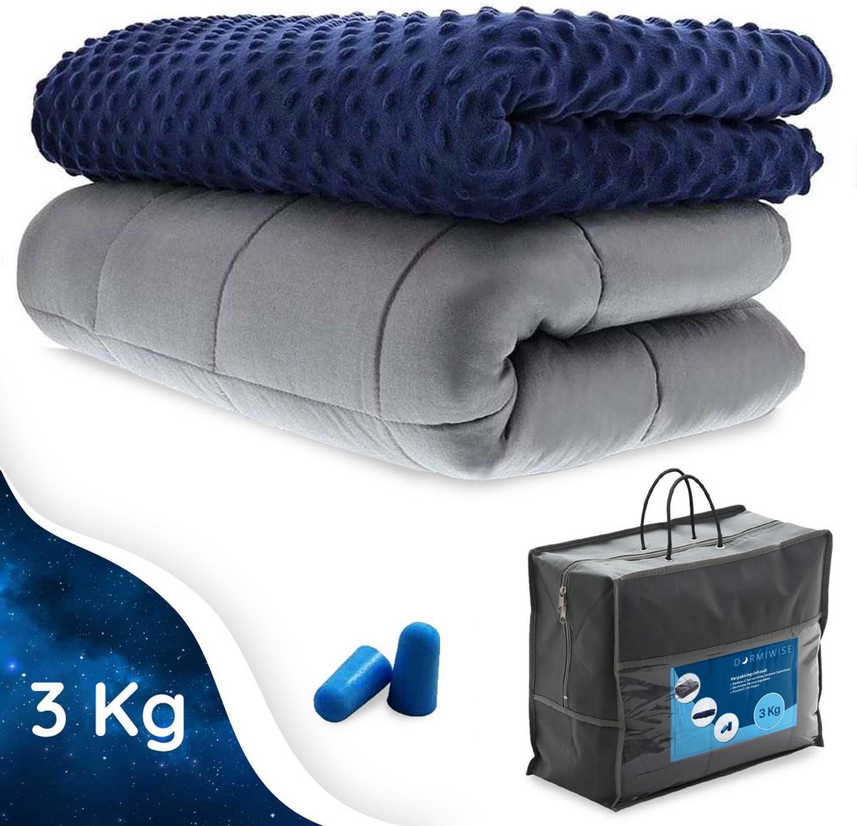 Dormiwise verzwaringsdeken Kind 3 KG 100x150cm Weighted