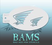 Bad Ass Stencil Nr. 1402 - BAM1402 - Schmink sjabloon - Bad Ass mini - Geschikt voor schmink en airbrush