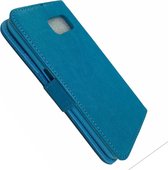 Samsung Galaxy S7 Edge blauw Portemonnee Wallet Case – TPU  hoesje met pasjes Flip Cover - Boek  beschermend Telefoonhoesje