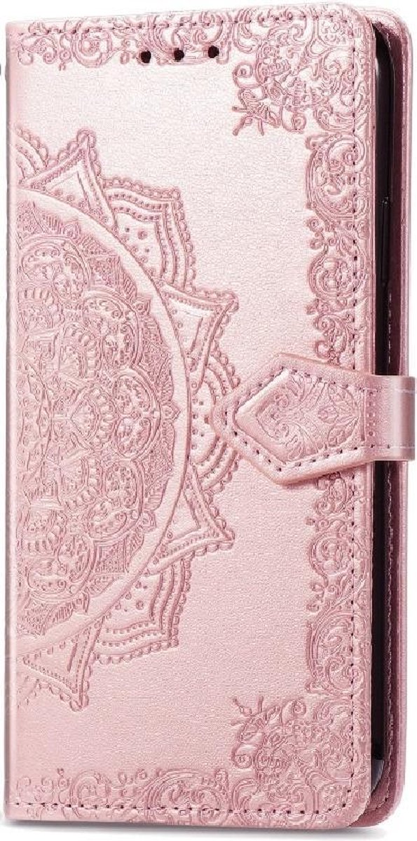 Bloem mandala roze agenda book case hoesje Xiaomi Mi 11 Lite 5G / 4G