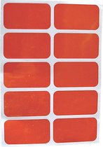 Reflector Stickers rood (set van 10 stuks)