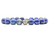 Beaddhism - Armband - Big Lapis - Yasa - Sterling Zilver 10 mm - 21 cm