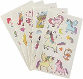 Kinder tattoo - Unicorn1 - 5 vellen - Tijdelijke tattoo - Jongen - Meisje - Nep Tattoo - Schoencadeautje - Schoenkado - Schoen kado - Schoen cadeau