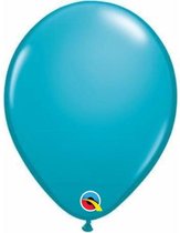 Ballonnen Tropical teal 45 cm 5 stuks