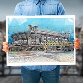 de ArenA voetbalstadion print (70x50cm)