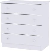 Lorelli dressoir met 4 lades I commode I bijpassend bij Trend plus & May plus White