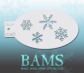 Bad Ass Stencil Nr. 1036 - BAM1036 - Schmink sjabloon - Bad Ass mini - Geschikt voor schmink en airbrush