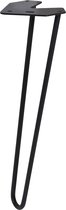 Duraline Meubelpoot Hairpin-poot Staal 40cm Mat Zwart