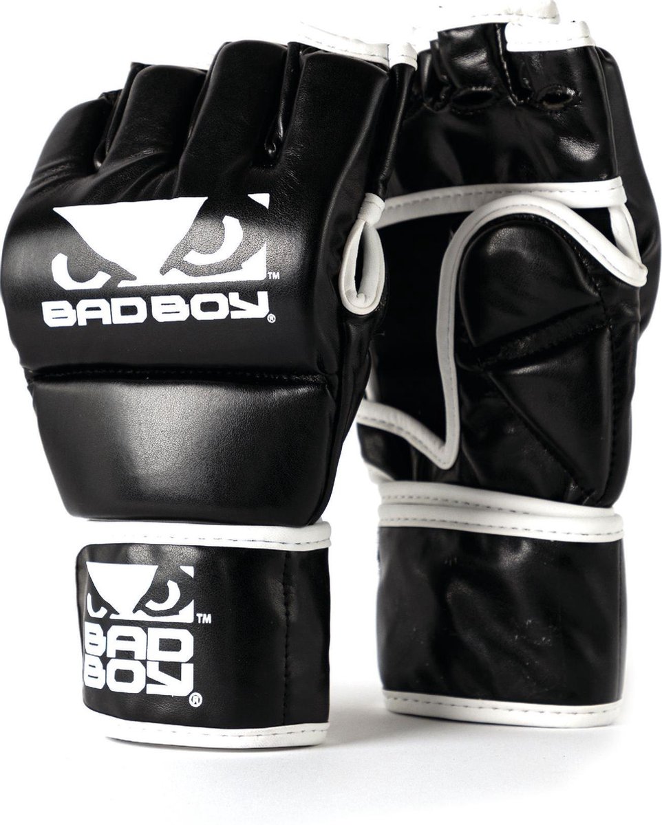 BadBoy MMA Handschoenen Met Duim Zwart/Wit S/M