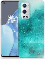 Telefoon Hoesje OnePlus 9 Pro Siliconen Hoesje Painting Blue