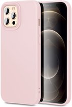 ESR Cloud Apple iPhone 12 / 12 Pro Hoesje Siliconen Back Cover Roze