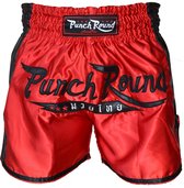 Punch Round™ FTX Muay Thai Short Rood Zwart Kies hier uw maat: L - Jeans Maat 34