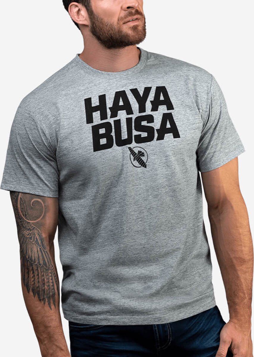 Hayabusa T-Shirt Casual Logo Grijs Small