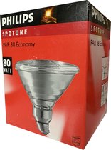 Philips PAR38 80W E27 230V gloeilamp spot 12gr 600370 2700k 655lm