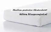 hoeslaken 100x200cm molton matrasbeschermer (waterdicht) (30cm hoeken) wit