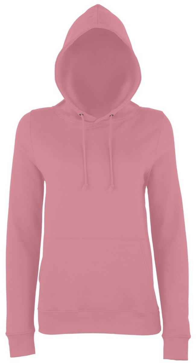 Awdis Gewoon Hoods Vrouwen/dames Girlie College Pullover Hoodie (Stoffig Roze)