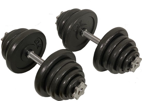 Active Panther Dumbbells 40 kg - Verstelbare Dumbbell set 2 stuks - Halterset Gewichten - Professionele gewichten
