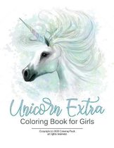 Unicorn Extra Coloring Book for Girls