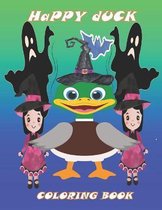Happy Duck Coloring Book