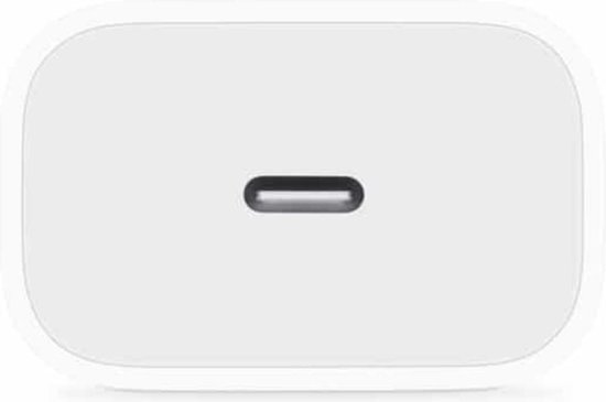 Gmedia Oplaadstekker 20W USB-C + GRATIS kabel - Power Adapter oplader - Wit - Geschikt voor Apple iPhone 12 - Apple iPad - USB-C Apple Lightning - Snellader iPhone 12 / iPad / X / 11 / 12 Pro Max / iPhone 12 Lader - iPhone 12 Pro Max - USB-C Lader - Merkloos