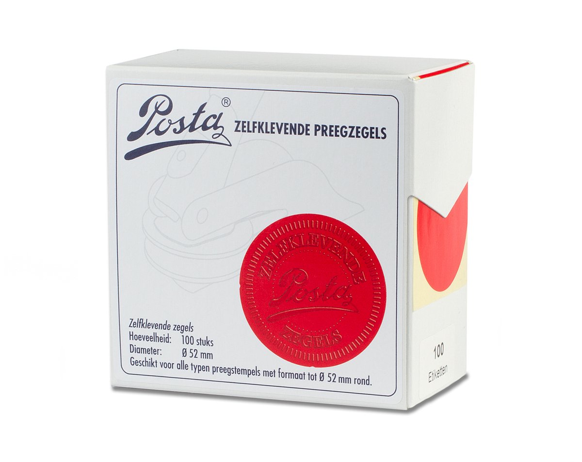 Zegeletiketten | rood | Ø52mm