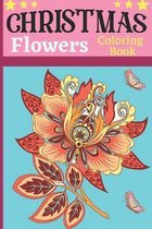 Christmas flowers coloring book