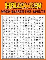 Halloween Word Search For Adults: Puzzle Activity Book For Adults - With Key Solution Pages