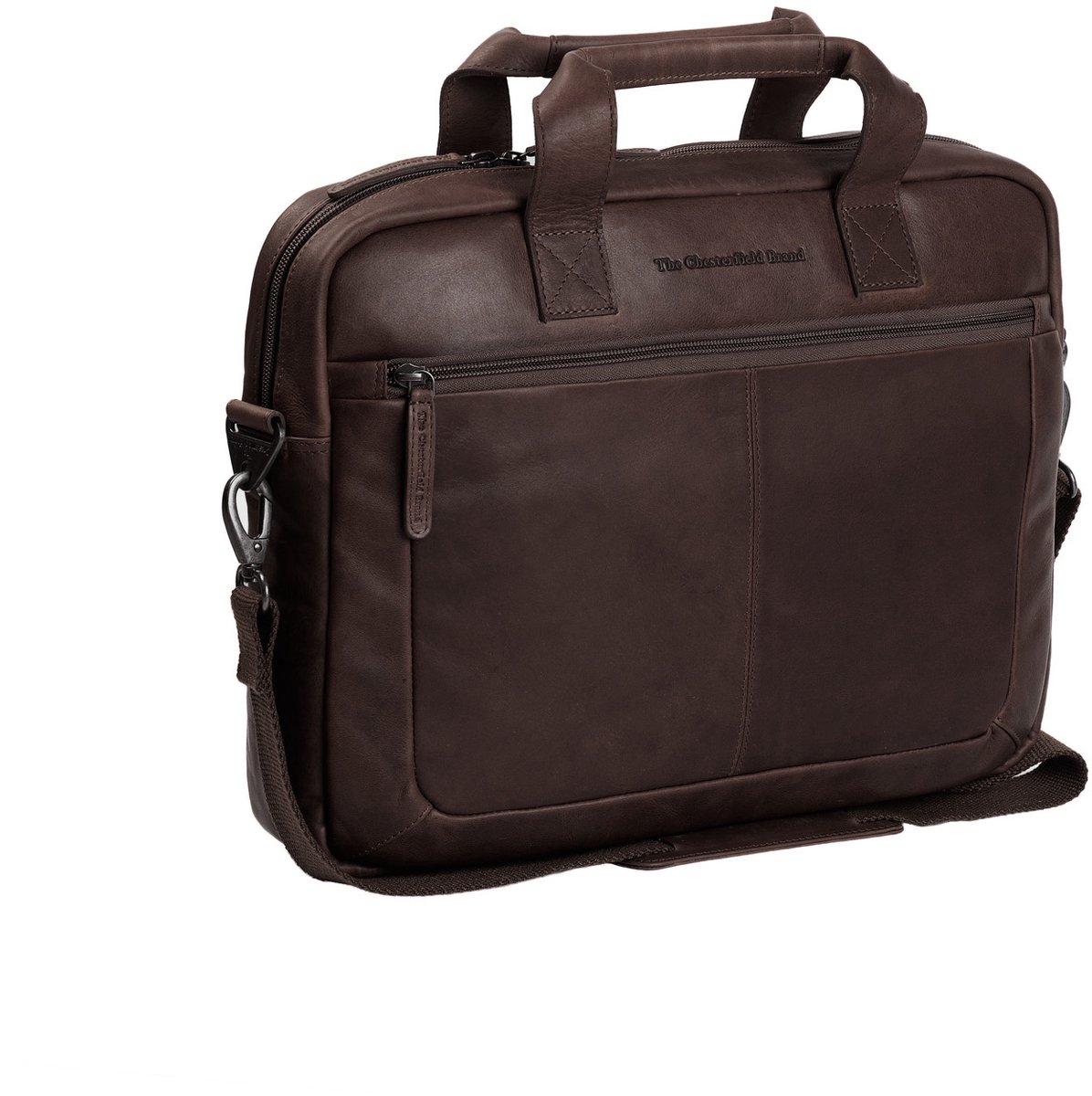 The Chesterfield Brand - Leren Laptoptas Bruin Calvi