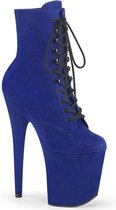 Pleaser Plateau Laarzen, Paaldans schoenen -38 Shoes- FLAMINGO-1020FS Paaldans schoenen Blauw