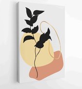 Botanical and gold abstract wall arts vector collection. 1 - Moderne schilderijen – Vertical – 1876883194 - 80*60 Vertical