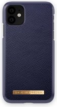 iDeal of Sweden - iPhone 11 Hoesje - Fashion Back Case Saffiano Navy