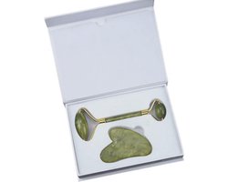 Gua sha - gezichtsmassage - verzorging - gezichtsroller - exclusive - jade stone - guasha - gua sha tiktoktrend -gua sha steen - jade roller - gua sha jade - jadesteen - guashaschraper -