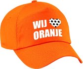 Nederland fan cap / pet - wij houden van oranje - volwassenen - EK / WK - Holland voetbal supporter petje / kleding