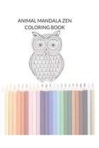 Animal Mandala Zen Adult Coloring Book