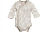 Schnizler Romper Wrap Body Basic Junior Grijs/wit Maat 50