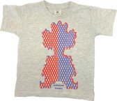 Anha'Lore Designs - Clown - T-shirt - Antraciet - 5/6j (110/116)