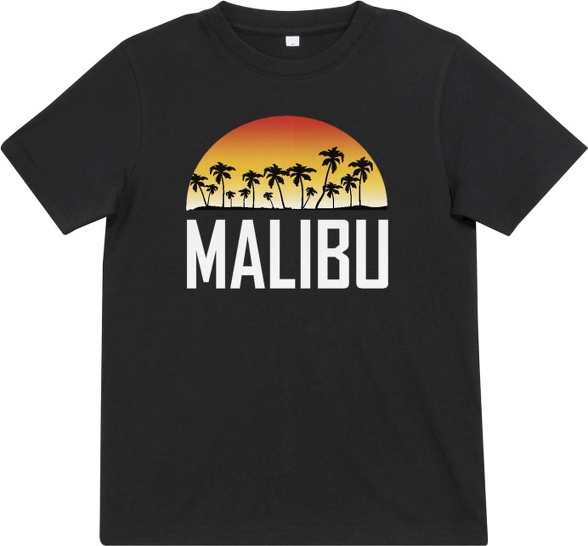 Mister Tee Malibu Kinder T-shirt Kids 110/116 Zwart