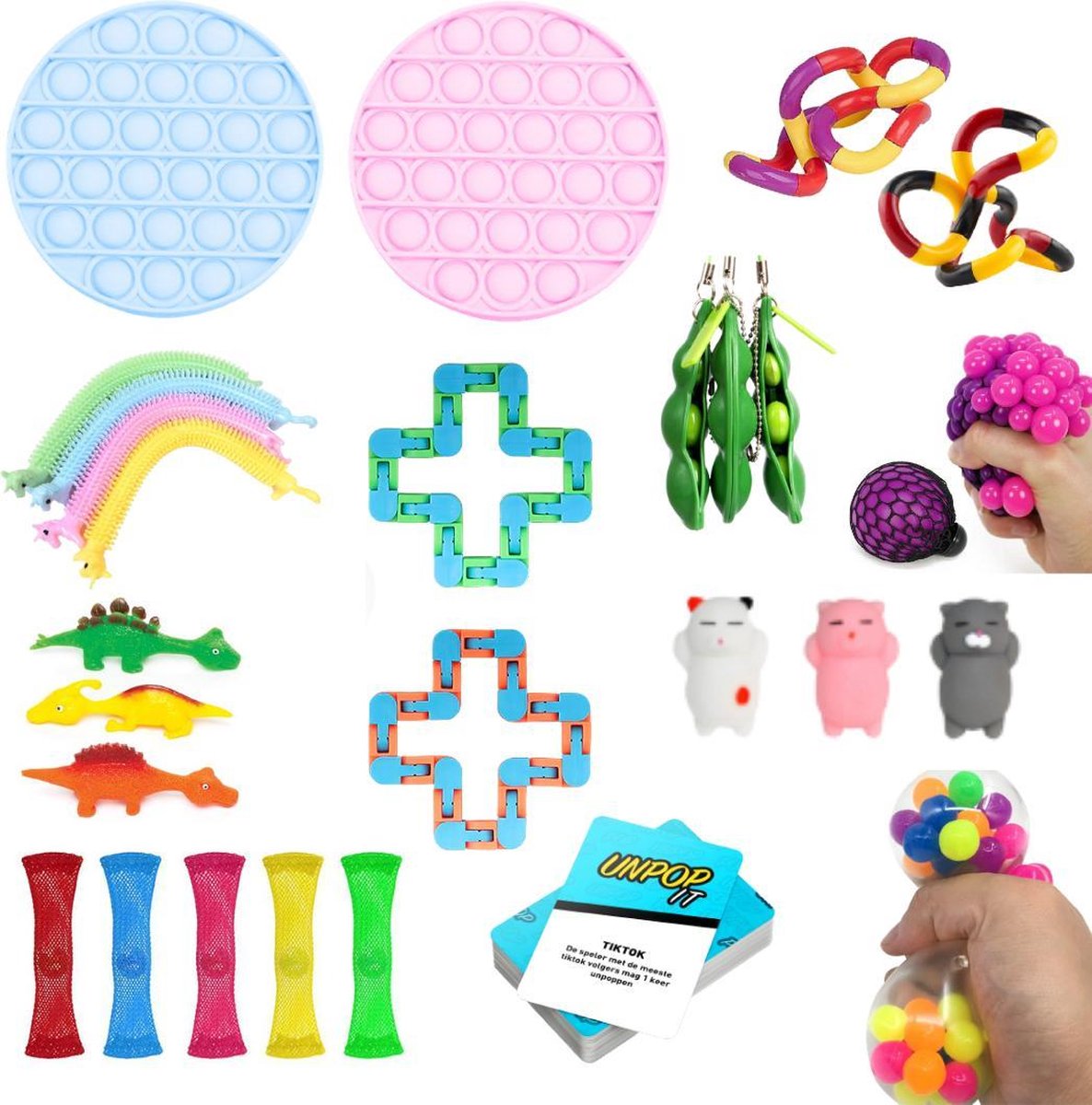 Fidget toys pakket® - Simple Dimple - Pop it - Wacky Track - Pop tube -  Magnetische... | bol.com