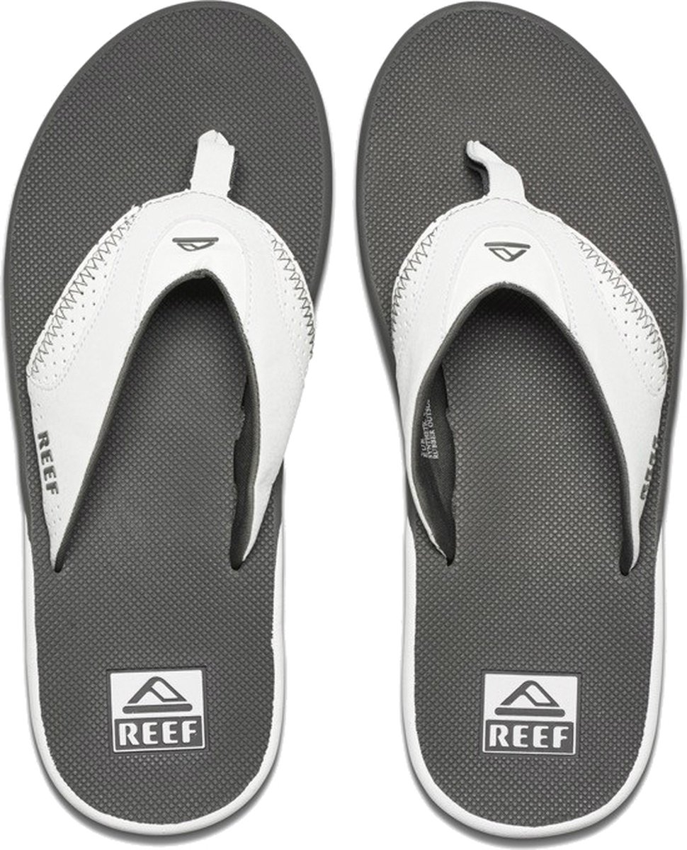 Reef Fanning slippers heren wit bol