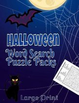 Halloween Word Search Puzzle Packs- Large Print Book